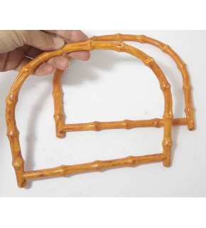 Çanta Aksesuar Bambu Görünümlü Plastik Çanta Sapı