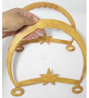 Çanta Aksesuar Bambu Görünümlü Plastik Çanta Sapı