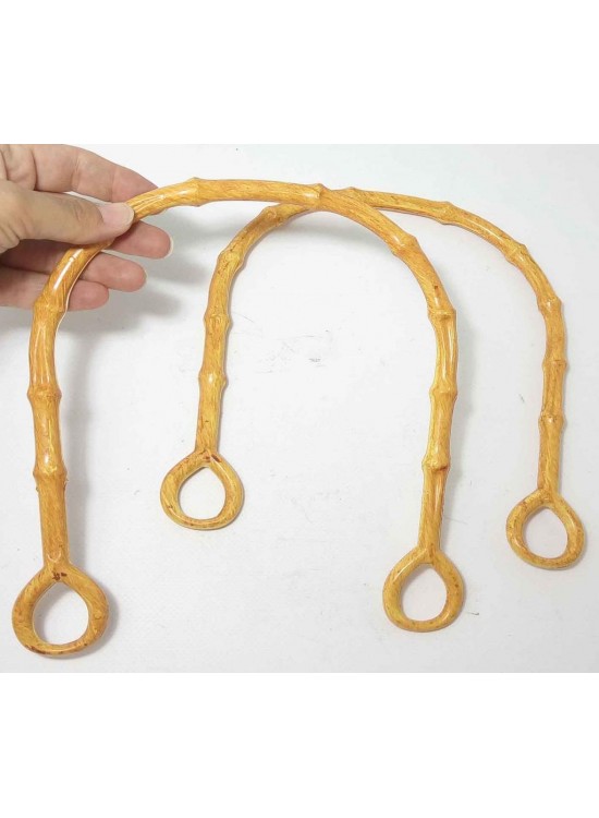 Çanta Aksesuar Bambu Görünümlü Plastik Çanta Sapı