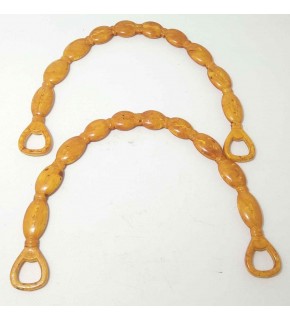 Çanta Aksesuar Bambu Görünümlü Plastik Çanta Sapı