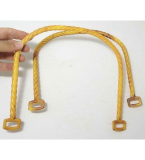 Çanta Aksesuar Bambu Görünümlü Plastik Çanta Sapı