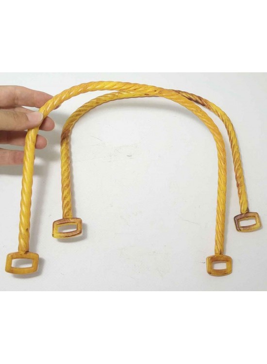 Çanta Aksesuar Bambu Görünümlü Plastik Çanta Sapı