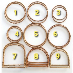 Çanta Aksesuar Bambu Görünümlü Plastik Çanta Sapı B18