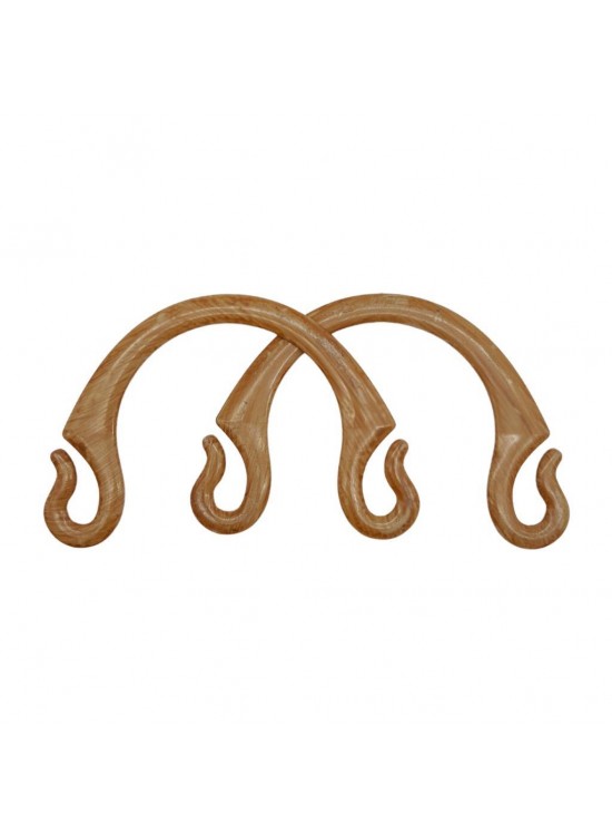 Çanta Aksesuar Bambu Görünümlü Plastik Çanta Sapı No:28 Koyu Renk