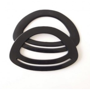 Çanta Aksesuar Bambu Görünümlü Plastik Çanta Sapı Siyah Renk A13