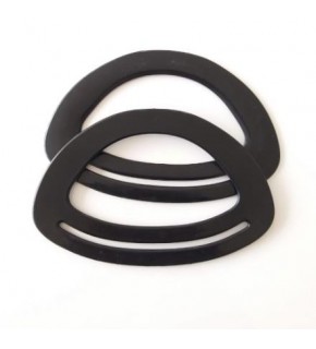 Çanta Aksesuar Bambu Görünümlü Plastik Çanta Sapı Siyah Renk A13