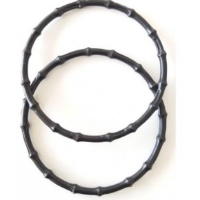 Çanta Aksesuar Bambu Görünümlü Plastik Çanta Sapı Siyah Renk A2