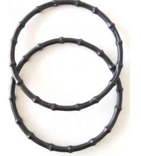 Çanta Aksesuar Bambu Görünümlü Plastik Çanta Sapı Siyah Renk A2