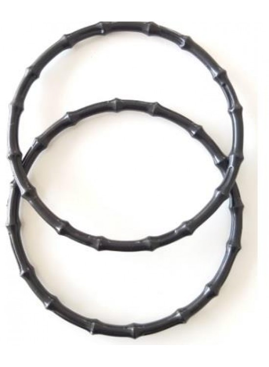 Çanta Aksesuar Bambu Görünümlü Plastik Çanta Sapı Siyah Renk A2