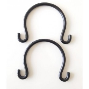 Çanta Aksesuar Bambu Görünümlü Plastik Çanta Sapı Siyah Renk A24