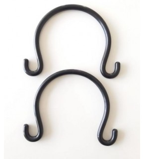 Çanta Aksesuar Bambu Görünümlü Plastik Çanta Sapı Siyah Renk A24