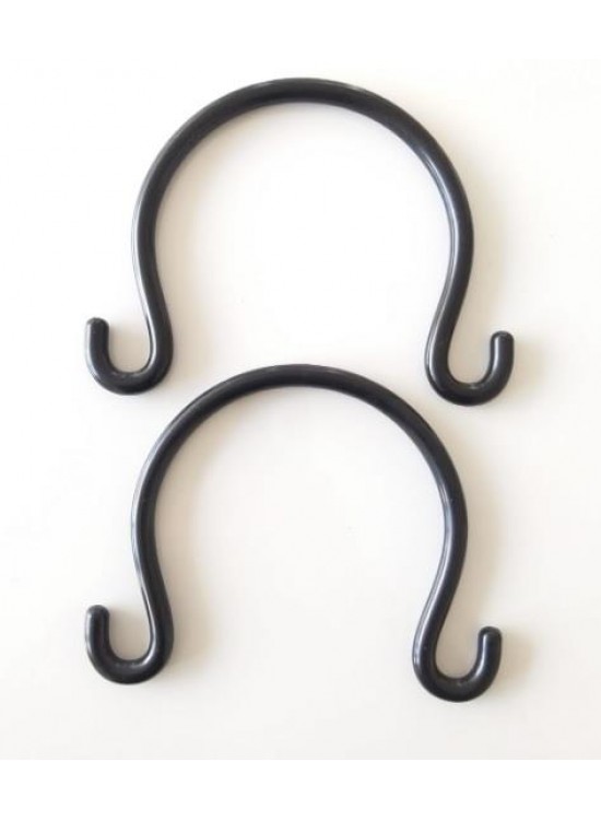 Çanta Aksesuar Bambu Görünümlü Plastik Çanta Sapı Siyah Renk A24