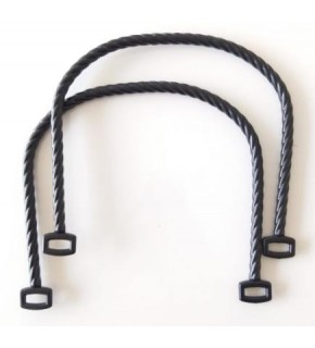 Çanta Aksesuar Bambu Görünümlü Plastik Çanta Sapı Siyah Renk A27