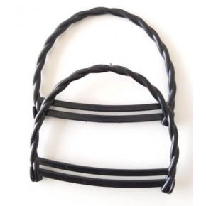 Çanta Aksesuar Bambu Görünümlü Plastik Çanta Sapı Siyah Renk A8