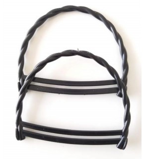 Çanta Aksesuar Bambu Görünümlü Plastik Çanta Sapı Siyah Renk A8