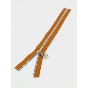 Çanta Aksesuar Başlıklı Fermuar 30 Cm Gümüş Metal Taba