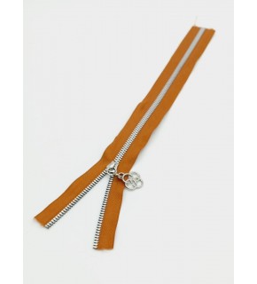 Çanta Aksesuar Başlıklı Fermuar 30 Cm Gümüş Metal Taba