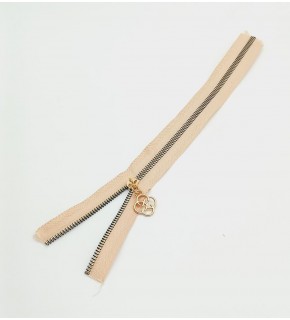 Çanta Aksesuar Başlıklı Fermuar 30 Cm Light Gold Metal Somon