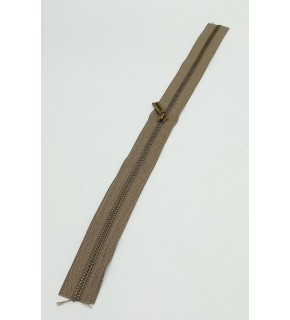 Çanta Aksesuar Başlıklı Fermuar 40 Cm Antik Metal Vizon