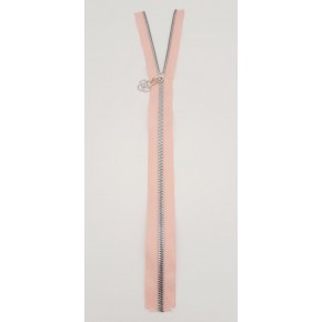 Çanta Aksesuar Başlıklı Fermuar 40 Cm Gümüş Metal Pudra