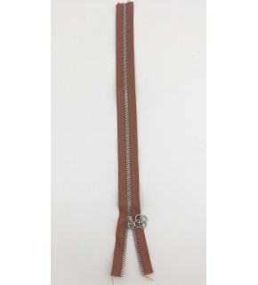 Çanta Aksesuar Başlıklı Fermuar 40 Cm Gümüş Metal Taba