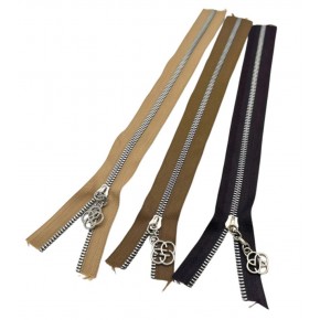 Çanta Aksesuar Başlıklı Fermuar Set 30 Cm Gümüş Metal (Koyu Kahve, Vizon, Bej)