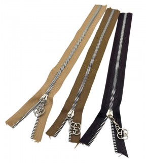 Çanta Aksesuar Başlıklı Fermuar Set 30 Cm Gümüş Metal (Koyu Kahve, Vizon, Bej)