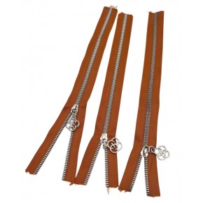 Çanta Aksesuar Başlıklı Fermuar Set 30 Cm Gümüş Metal Taba 3 Adet