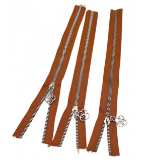 Çanta Aksesuar Başlıklı Fermuar Set 30 Cm Gümüş Metal Taba 3 Adet