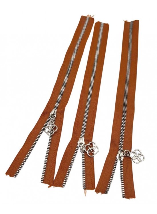 Çanta Aksesuar Başlıklı Fermuar Set 30 Cm Gümüş Metal Taba 3 Adet