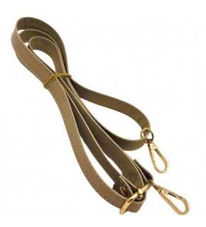 Çanta Aksesuar Bej 125X2 Cm Sürgütlü Çanta Sapı Light Gold Metal