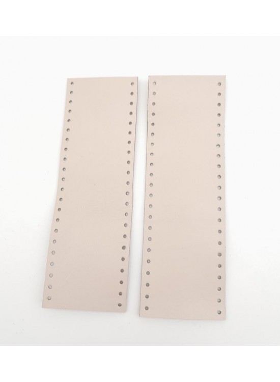 Çanta Aksesuar Bej Gerçek Deri Tutma Sapı 15X6 Cm Simit Sap