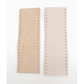 Çanta Aksesuar Bej Gerçek Deri Tutma Sapı 15X6 Cm Simit Sap