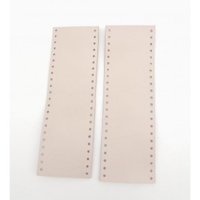 Çanta Aksesuar Bej Gerçek Deri Tutma Sapı 18X6 Cm Simit Sap