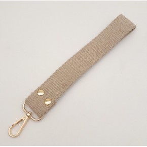 Çanta Aksesuar Bej Pamuklu Kolon Elcik Light Gold Metalli