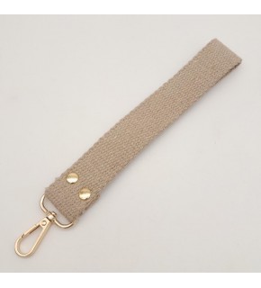 Çanta Aksesuar Bej Pamuklu Kolon Elcik Light Gold Metalli