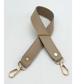 Çanta Aksesuar Bej Renk 42X2.5 Cm Kancalı Sap Light Gold Metalli