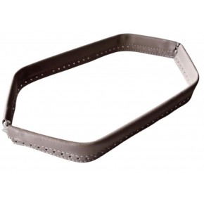 Çanta Aksesuar Bej Renk Derili Metal Çanta Ağzı 33 Cm