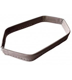 Çanta Aksesuar Bej Renk Derili Metal Çanta Ağzı 33 Cm