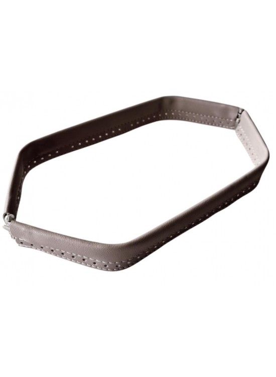 Çanta Aksesuar Bej Renk Derili Metal Çanta Ağzı 33 Cm