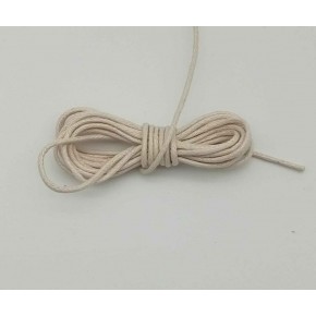Çanta Aksesuar Bej Renk Mumlu Koton İp 5 Metre