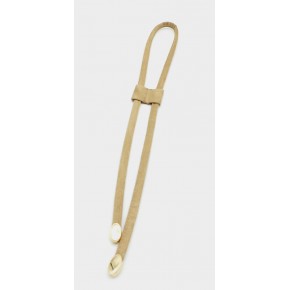 Çanta Aksesuar Bej Renk Suni Deri Nubuk Büzgü Light Gold Metalli