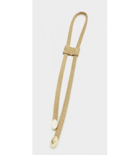 Çanta Aksesuar Bej Renk Suni Deri Nubuk Büzgü Light Gold Metalli