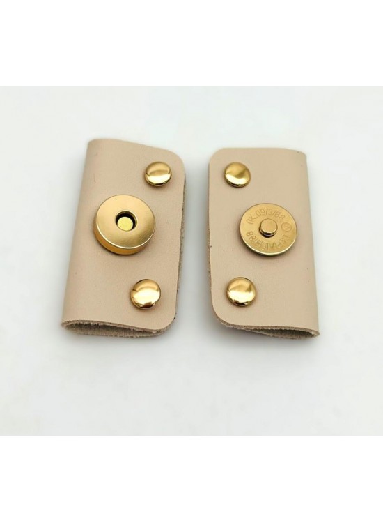 Çanta Aksesuar Bej Suni Derili Troklu Mıknatıslı Çıtçıt Light Gold Metalli Çanta Aksesuar Bej Suni Derili Troklu Mıknatıslı Çıtçıt Light Gold Metalli