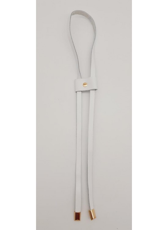 Çanta Aksesuar Beyaz Gerçek Deri Büzgü Light Gold Metalli Çanta Aksesuar Beyaz Gerçek Deri Büzgü Light Gold Metalli