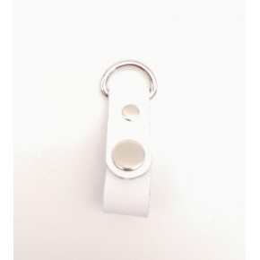 Çanta Aksesuar Beyaz Gerçek Deri Çıtçıtlı Sapucu Böce Gümüş Metalli 1 Adet