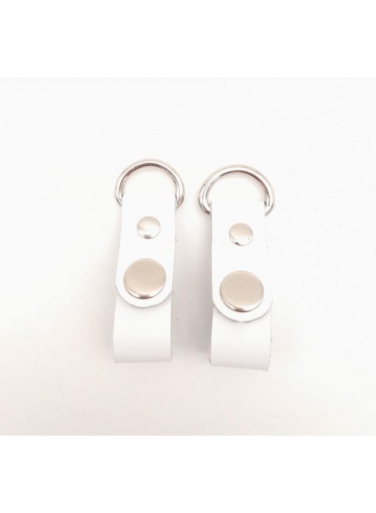 Çanta Aksesuar Beyaz Gerçek Deri Çıtçıtlı Sapucu Böce Gümüş Metalli Çanta Aksesuar Beyaz Gerçek Deri Çıtçıtlı Sapucu Böce Gümüş Metalli