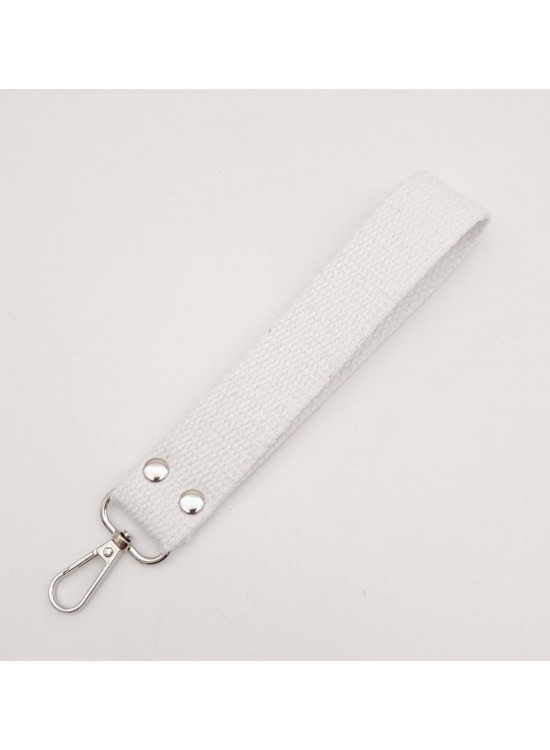 Çanta Aksesuar Beyaz Pamuklu Kolon Elcik Gümüş Metalli Çanta Aksesuar Beyaz Pamuklu Kolon Elcik Gümüş Metalli