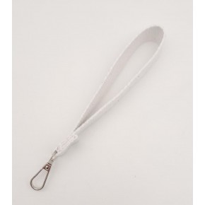 Çanta Aksesuar Beyaz Pamuklu Kolon Elcik Gümüş Metalli