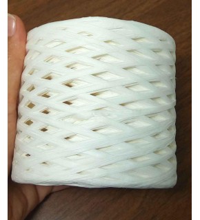 Çanta Aksesuar Beyaz Renk İthal Rafya İp (12 Numara )